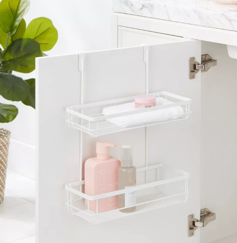 Over cabinet organizer white - organizer,