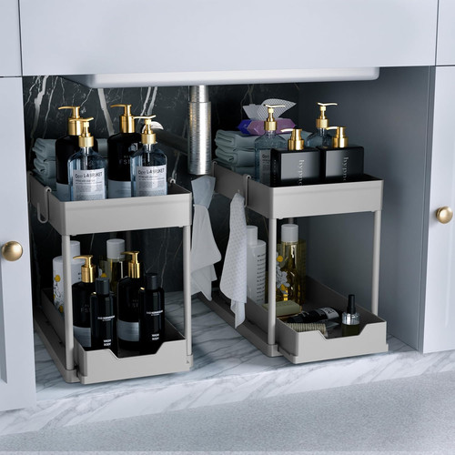 2pcs under sink organizer - 2pcs,