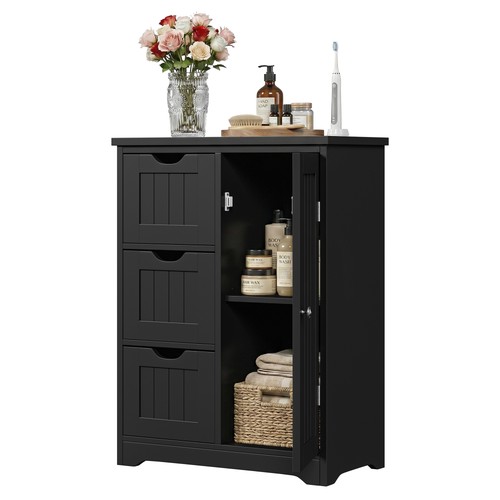Bathroom storage floor cabinet - bathroom,