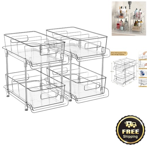 Tier clear bathroom - 2-tier,