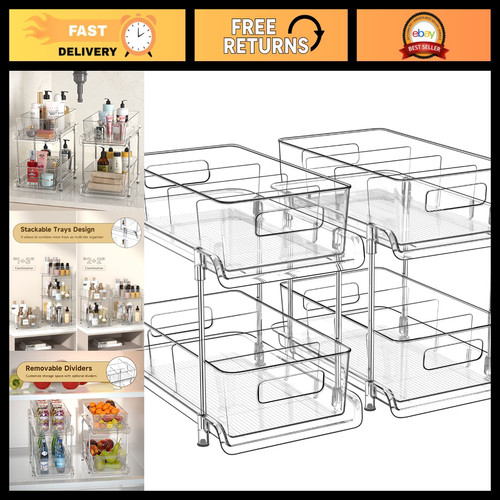 Tier clear bathroom - 2-tier,