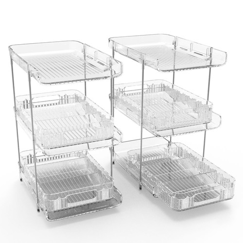 2packs pull out clear bathroom - 2packs,