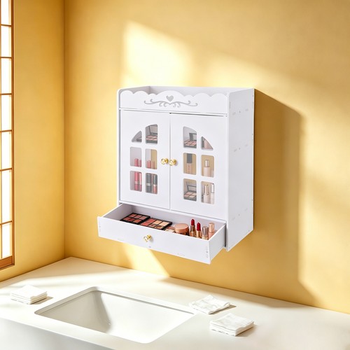 Wall mounted bathroom storage - wall,