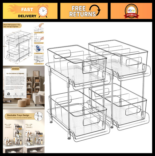 Tier clear bathroom - 2-tier,